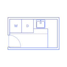 Layouts Laundry Rooms L Shape Four Unit Laundry Room Editable Svg Line Art, Free Vectors File